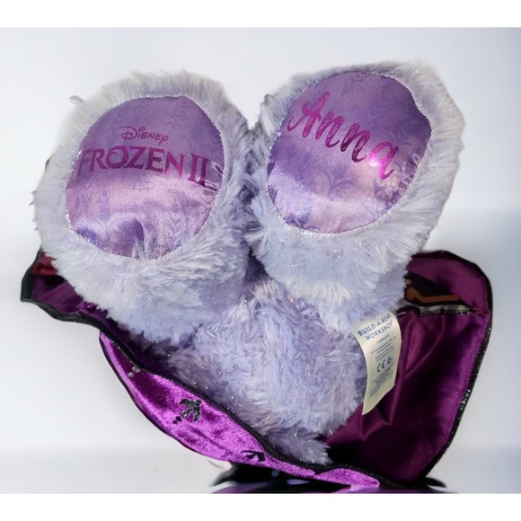 Disney Frozen II Build A Bear Workshop 17" Purple Stuffed Bear Plush Queen Anna - Picture 4 of 7